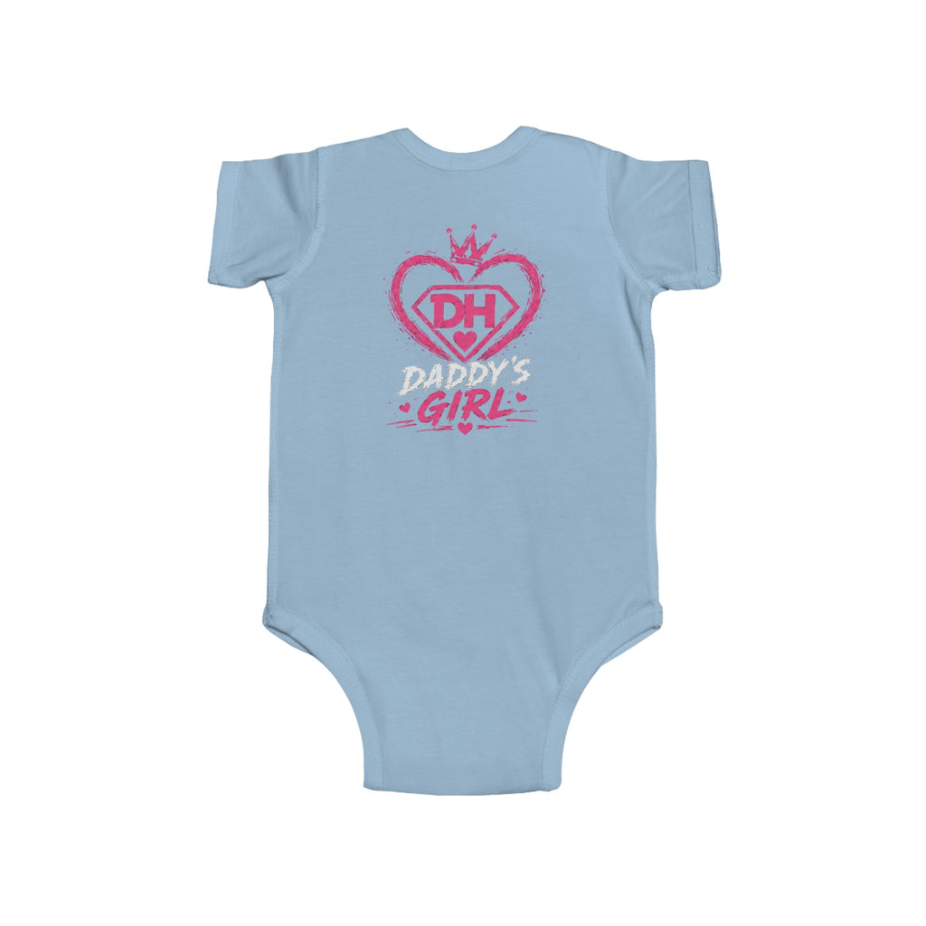 Baby Bodysuit — Teddy Superhero & Pink 'DH Girl' Heart Infant Onesie
