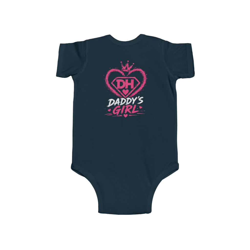 Baby Bodysuit — Teddy Superhero & Pink 'DH Girl' Heart Infant Onesie