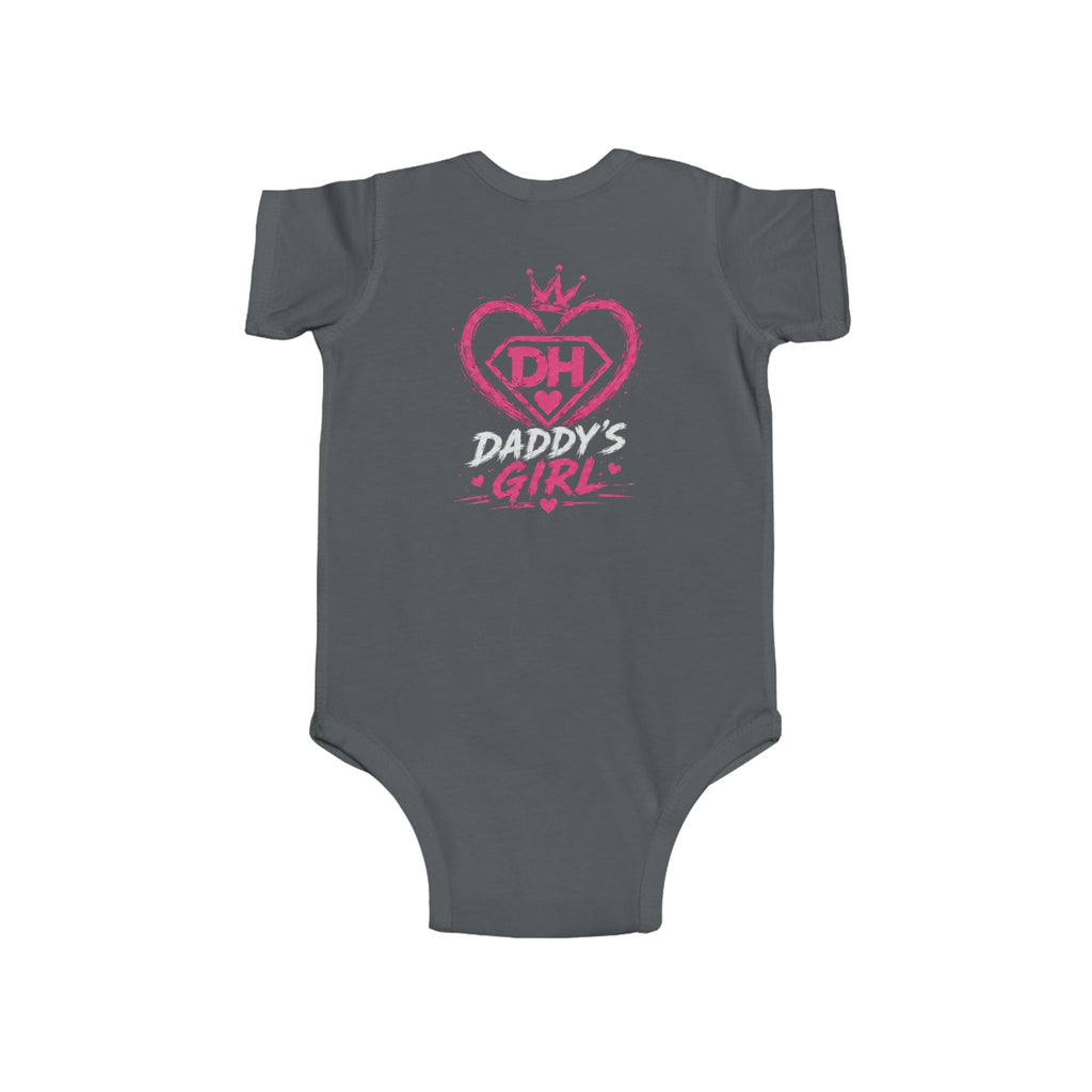 Baby Bodysuit — Teddy Superhero & Pink 'DH Girl' Heart Infant Onesie