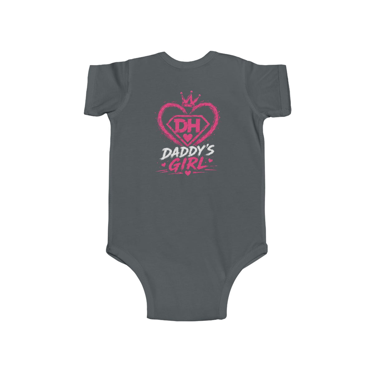 Baby Bodysuit — Teddy Superhero & Pink 'DH Girl' Heart Infant Onesie
