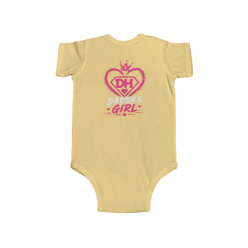Baby Bodysuit — Teddy Superhero & Pink 'DH Girl' Heart Infant Onesie