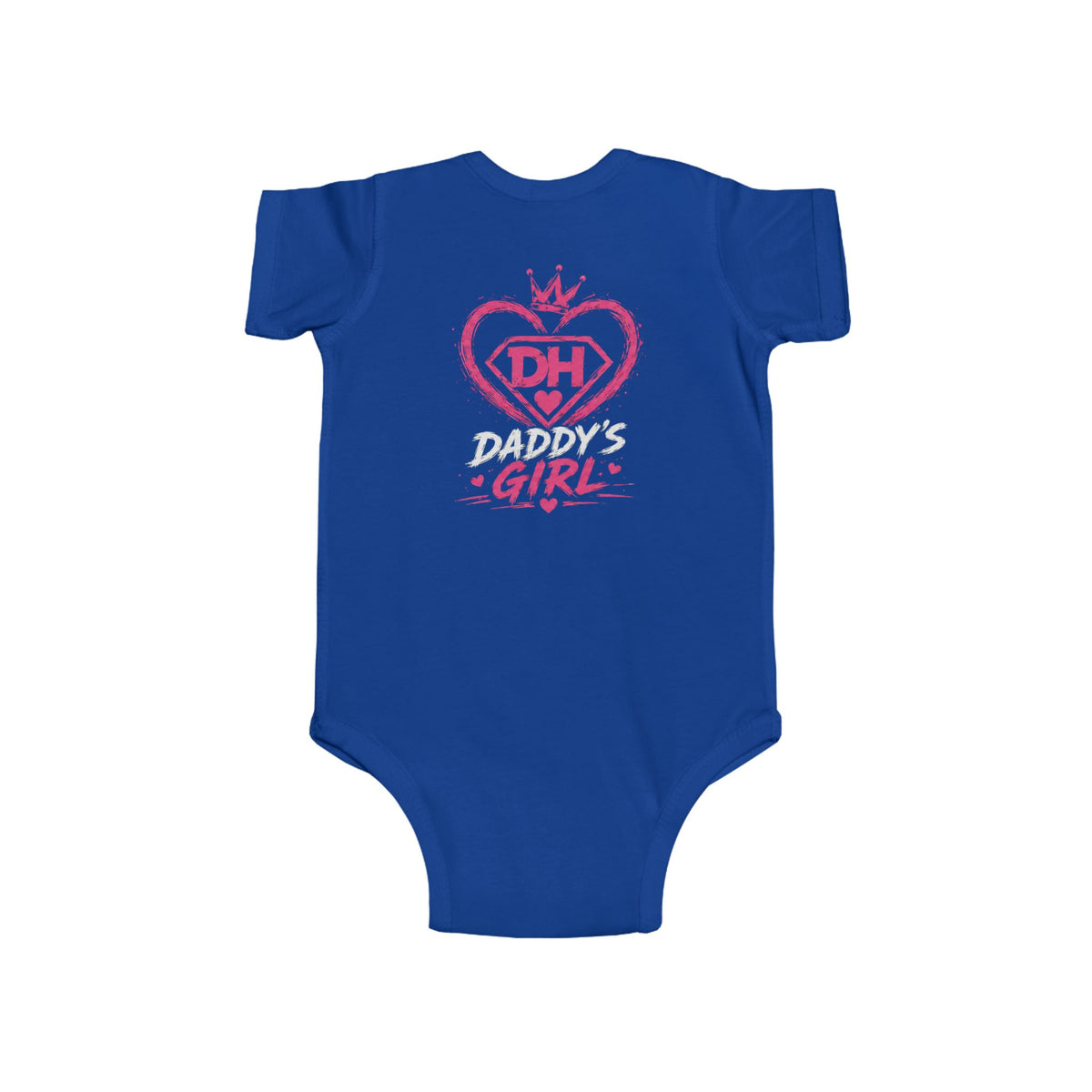 Baby Bodysuit — Teddy Superhero & Pink 'DH Girl' Heart Infant Onesie