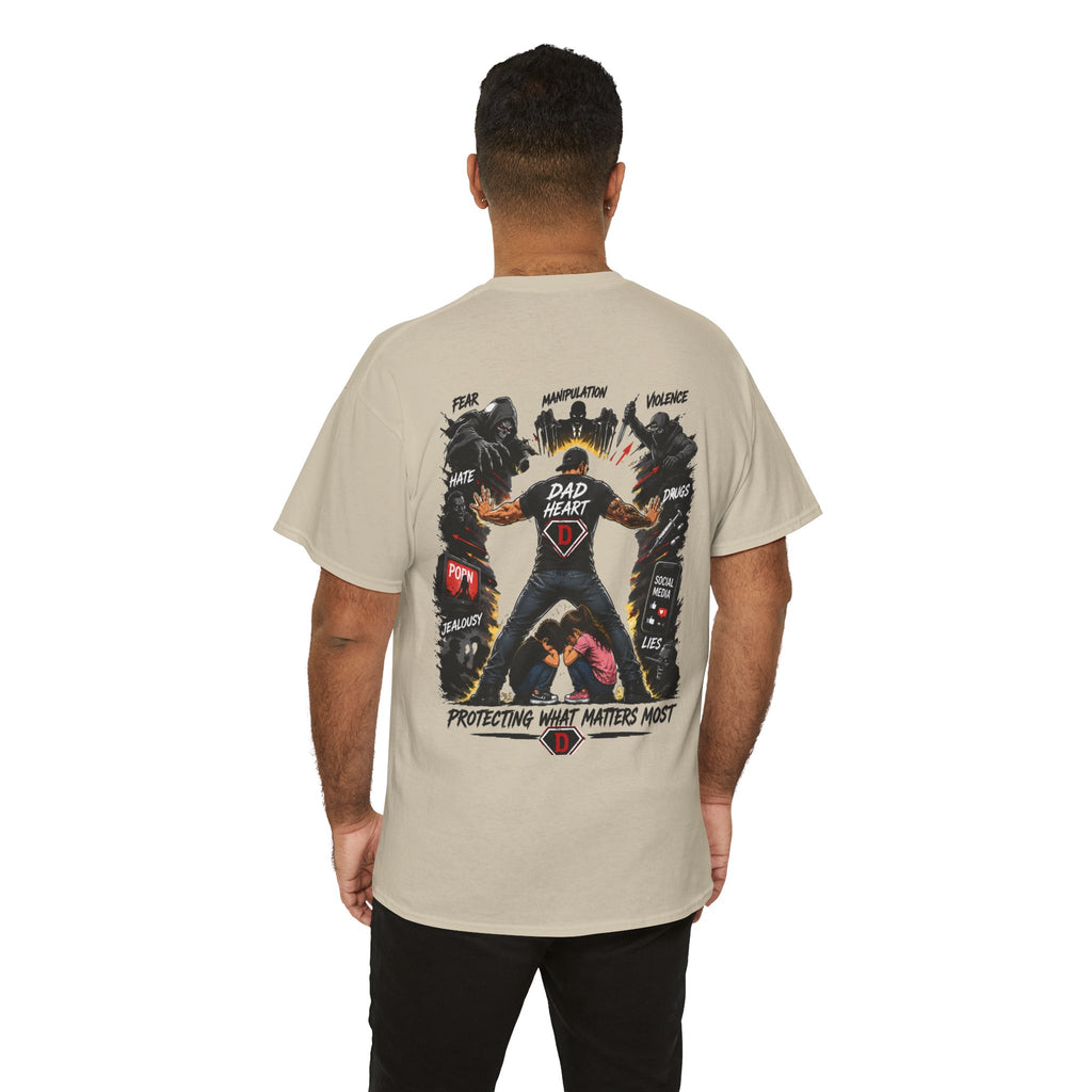 Dad Heart T-Shirt — Protecting What Matters Most Father’s Day Tee