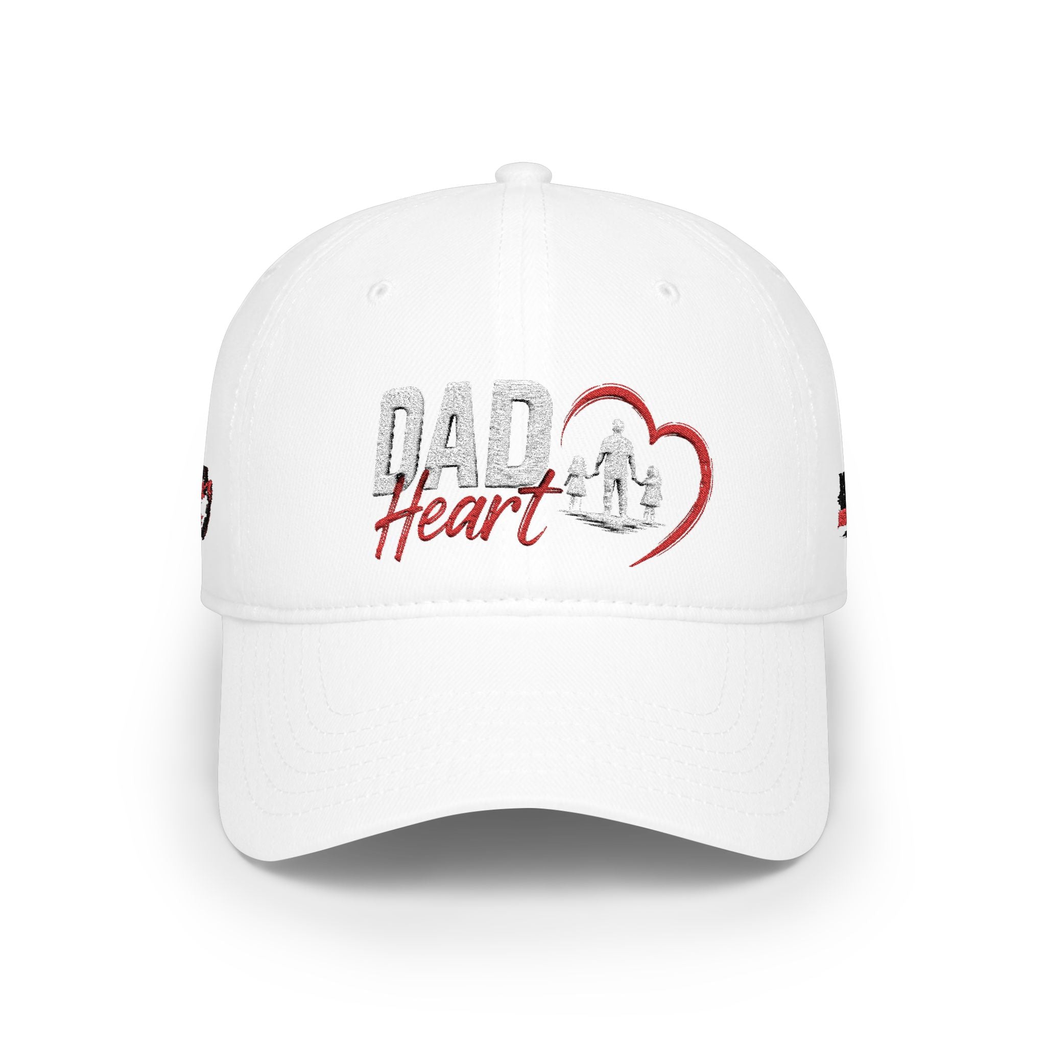 Dad Silhouette Baseball Cap — 'DAD' Heart Design | Father’s Day Gift