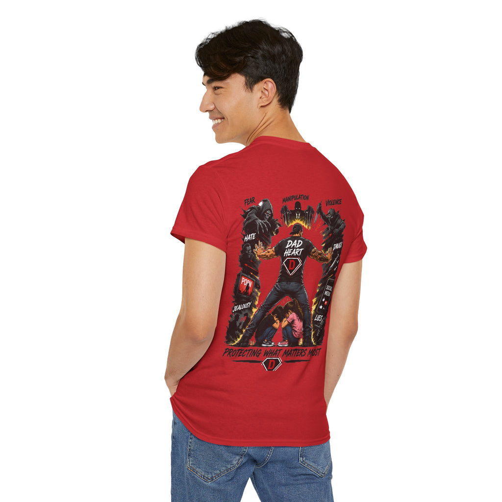 Dad Heart T-Shirt — Protecting What Matters Most Father’s Day Tee