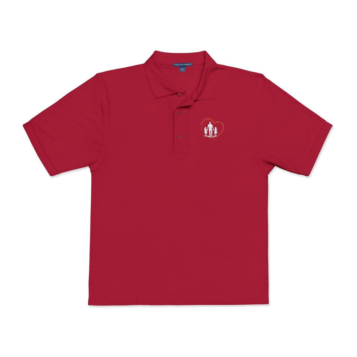 Embroidered Heart Polo Shirt