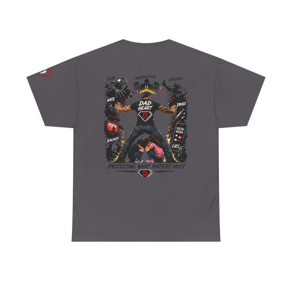 Dad Heart T-Shirt — Protecting What Matters Most Father’s Day Tee