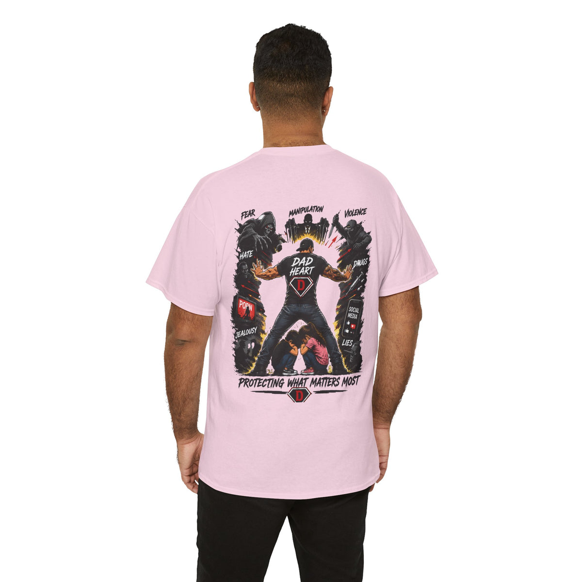 Dad Heart T-Shirt — Protecting What Matters Most Father’s Day Tee