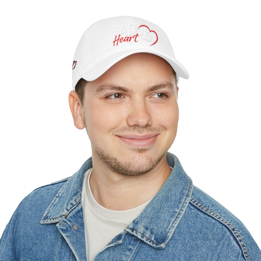 Dad Silhouette Baseball Cap — 'DAD' Heart Design | Father’s Day Gift