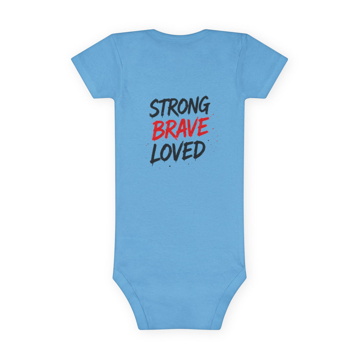 Daddy's Girl Strong Brave Loved Baby Onesie — Newborn Short Sleeve Bodysuit