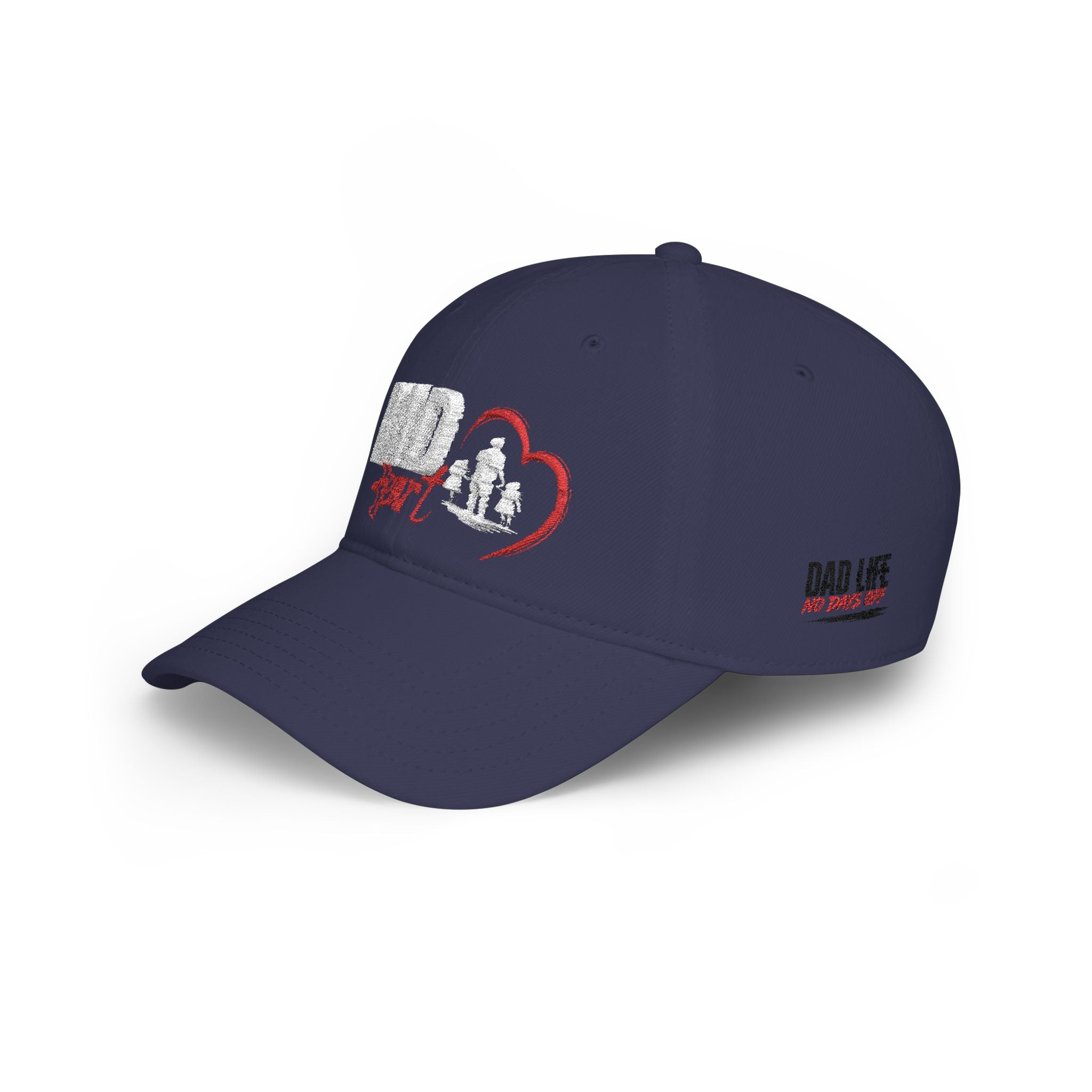 Dad Silhouette Baseball Cap — 'DAD' Heart Design | Father’s Day Gift