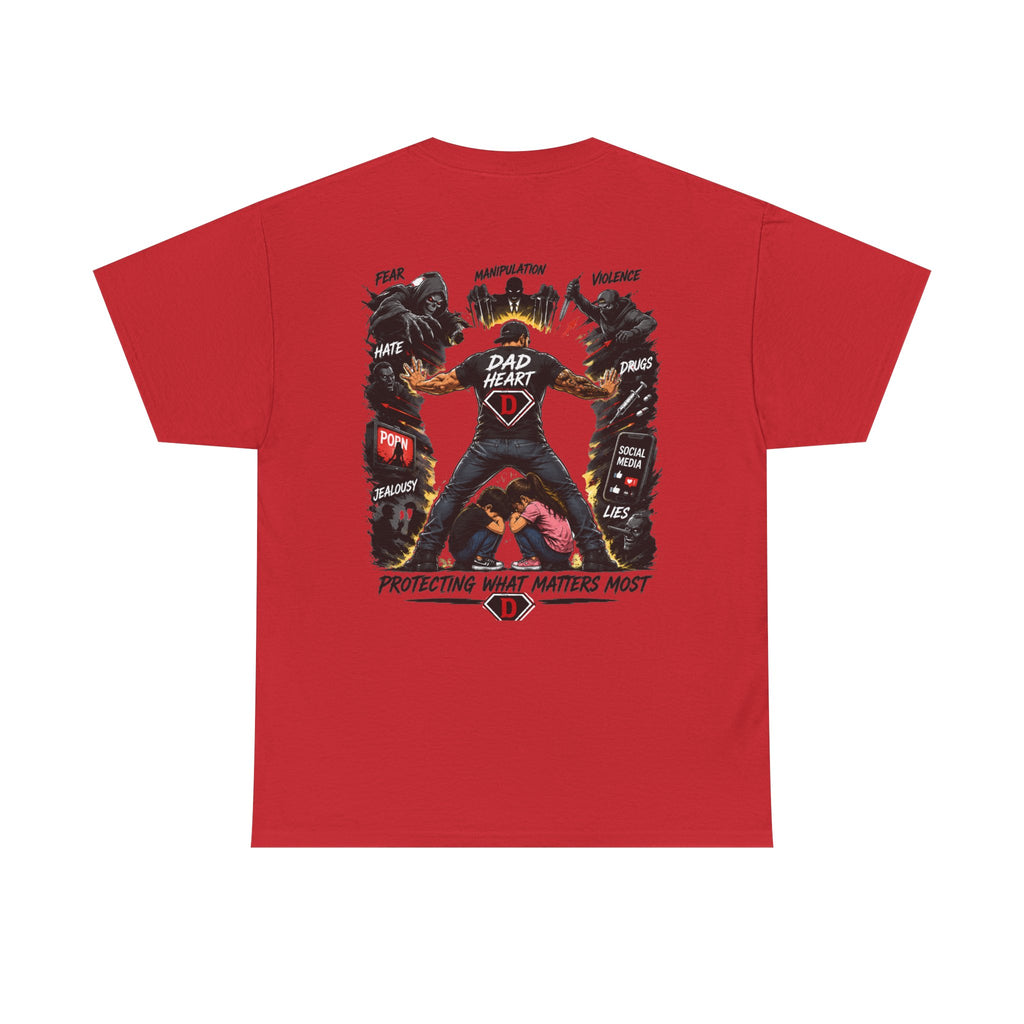 Dad Heart T-Shirt — Protecting What Matters Most Father’s Day Tee