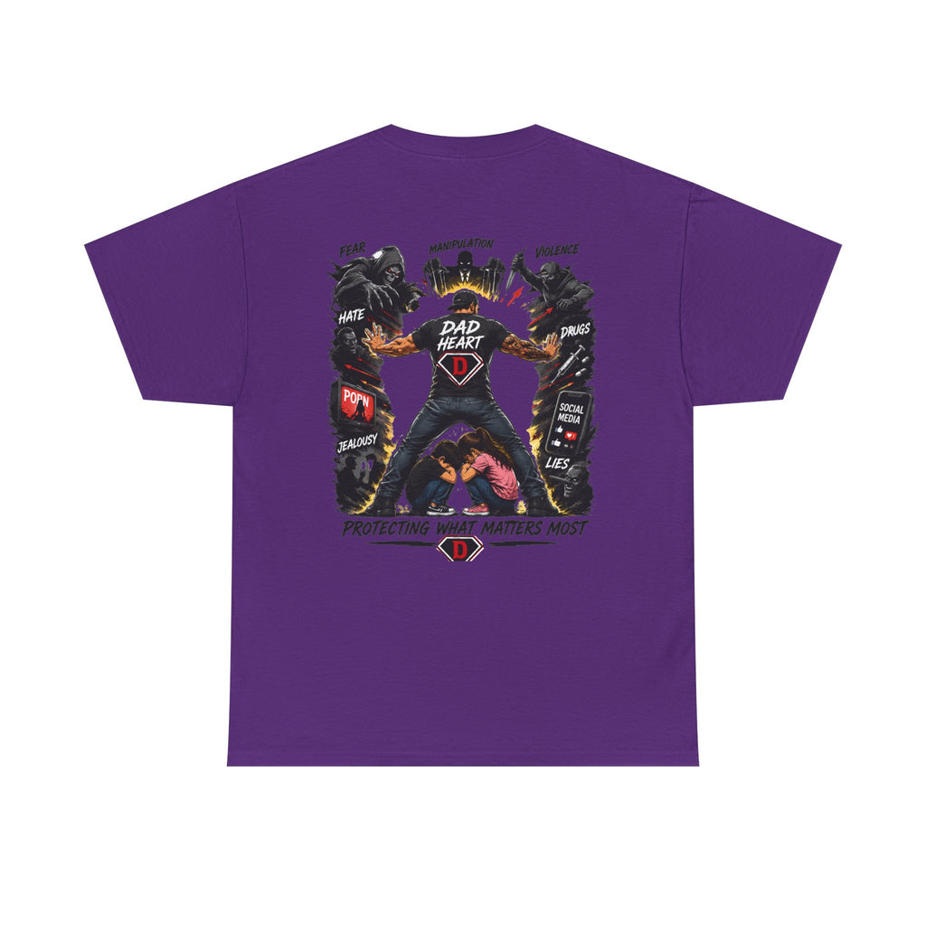 Dad Heart T-Shirt — Protecting What Matters Most Father’s Day Tee