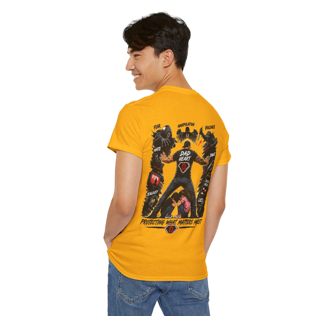 Dad Heart T-Shirt — Protecting What Matters Most Father’s Day Tee