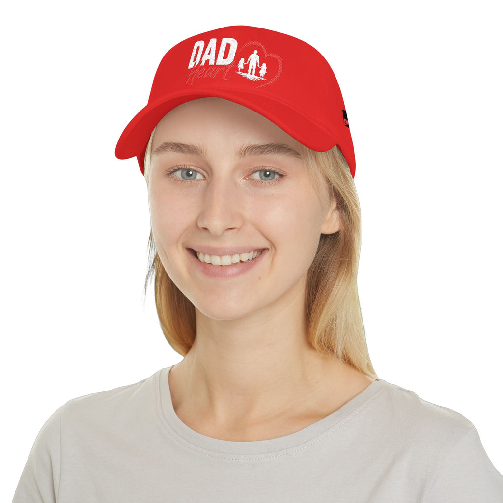 Dad Silhouette Baseball Cap — 'DAD' Heart Design | Father’s Day Gift
