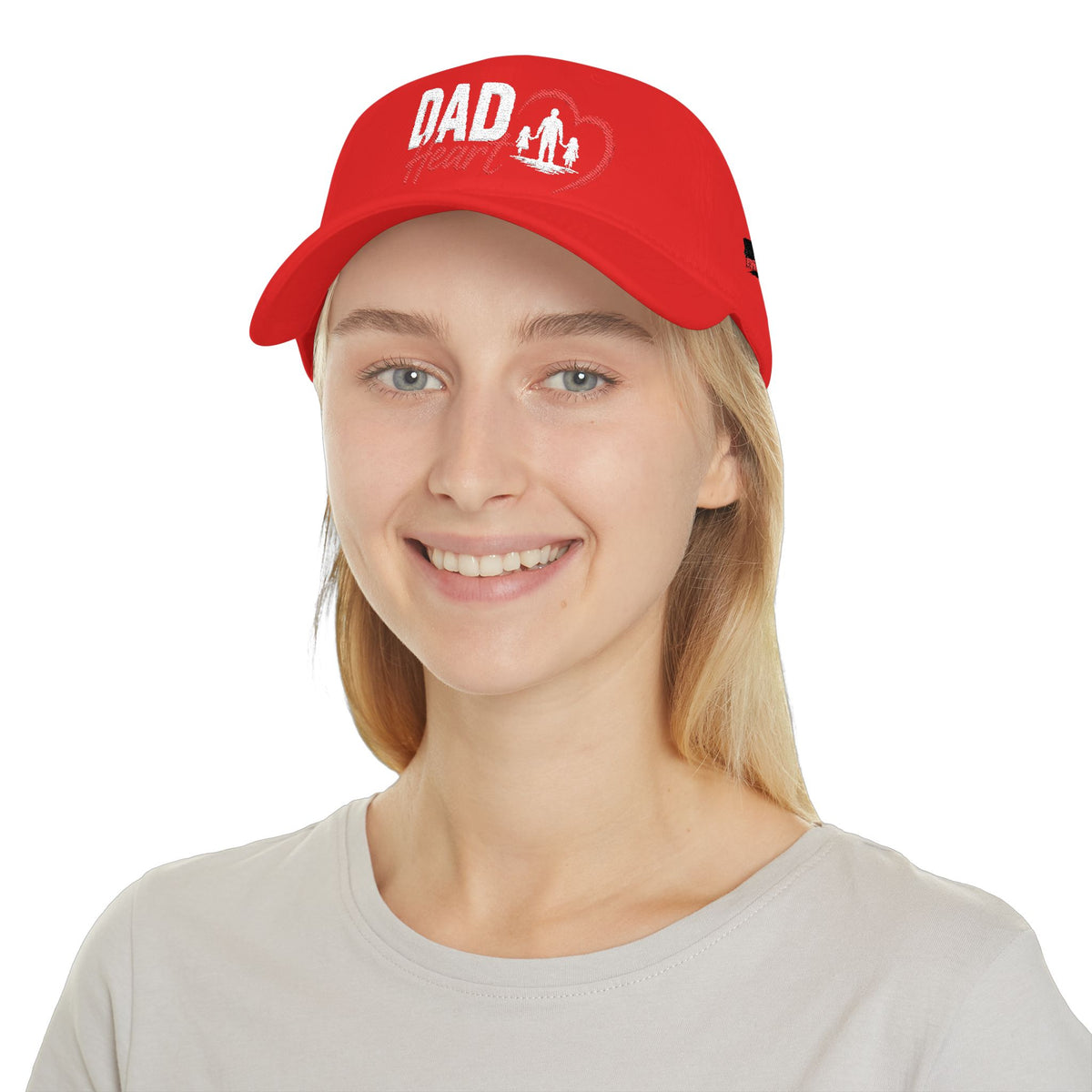 Dad Silhouette Baseball Cap — 'DAD' Heart Design | Father’s Day Gift