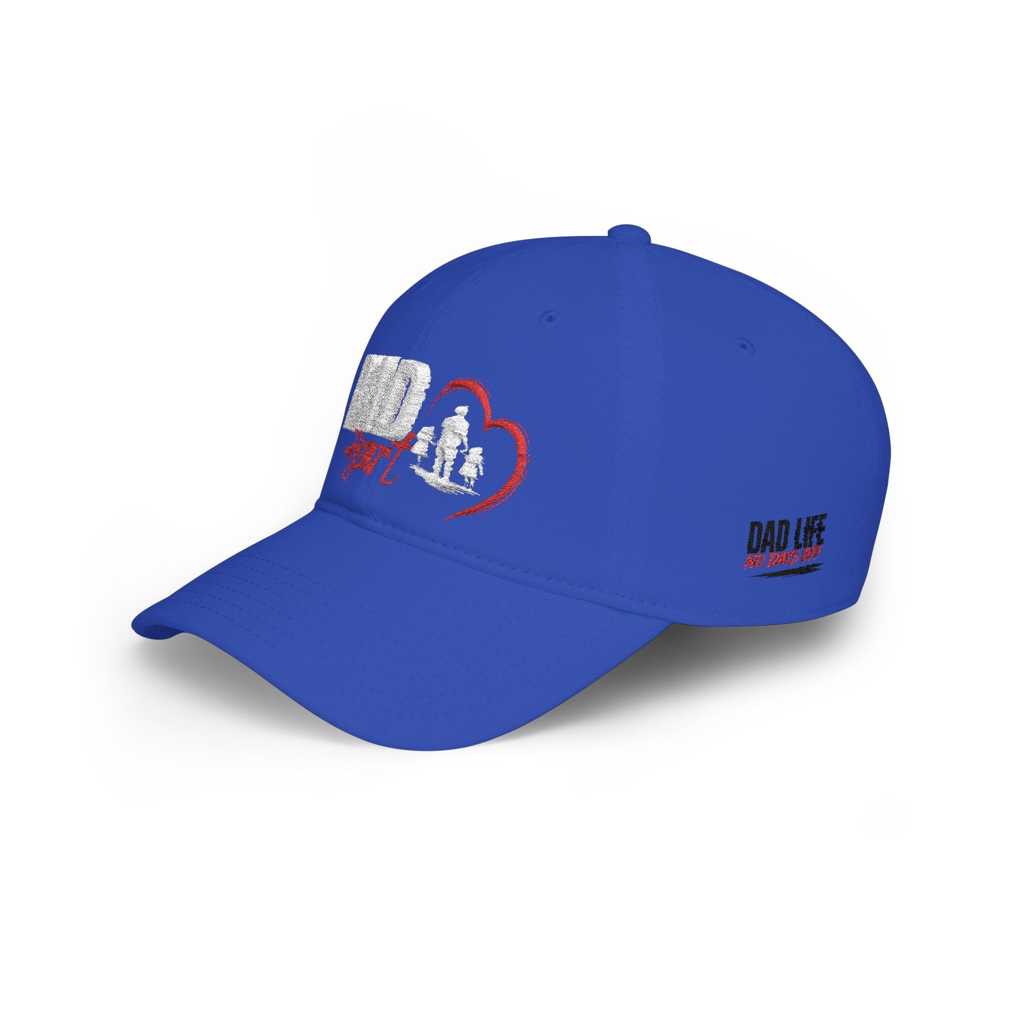 Dad Silhouette Baseball Cap — 'DAD' Heart Design | Father’s Day Gift