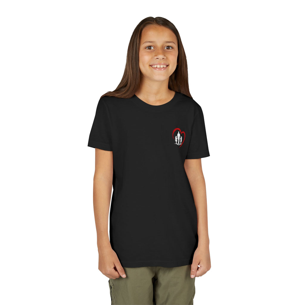 Youth Tee — “Dad Heart” Father & Kids Heart Graphic Shirt