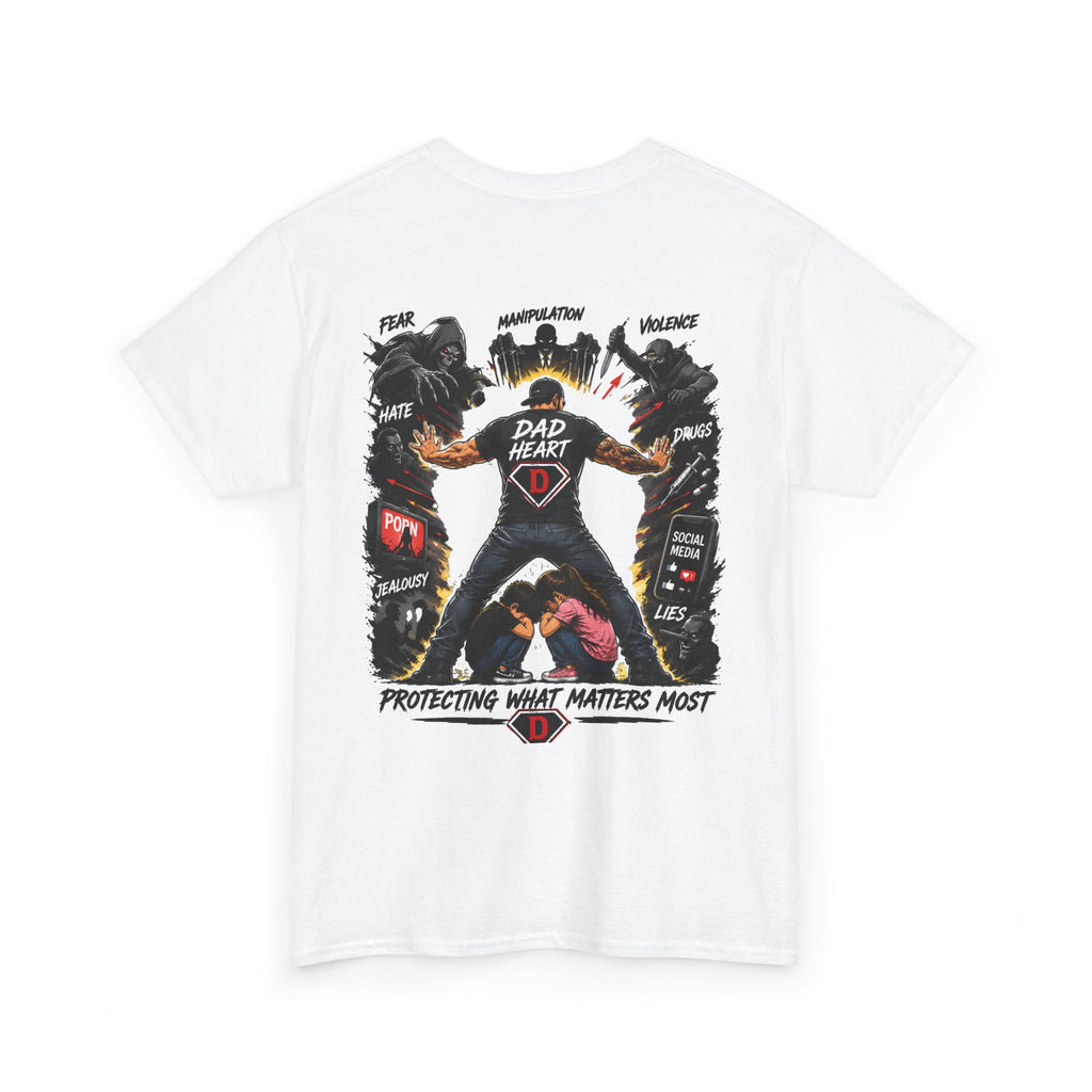 Dad Heart T-Shirt — Protecting What Matters Most Father’s Day Tee