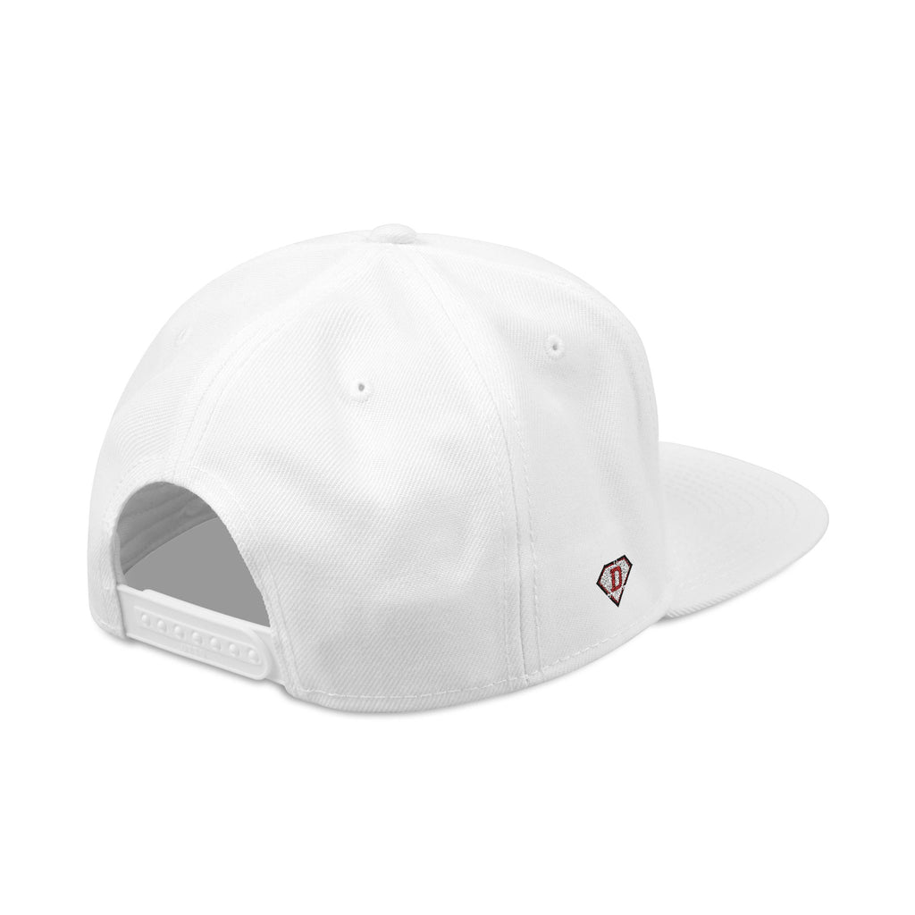 Embroidered Snapback Hat — Red Heart & Band Logo