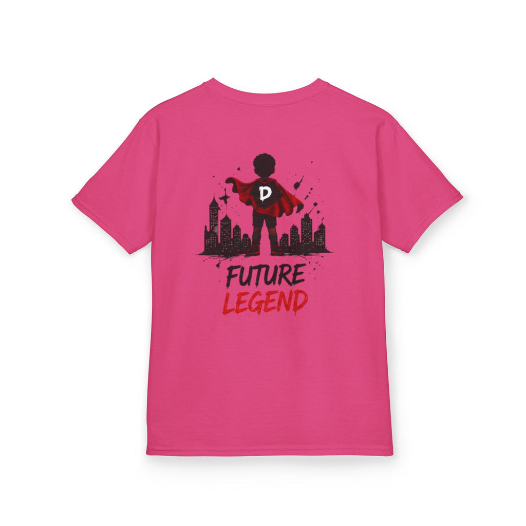 Kids Tee — "Strong Brave Loved" Front & "Future Legend" Superhero Back