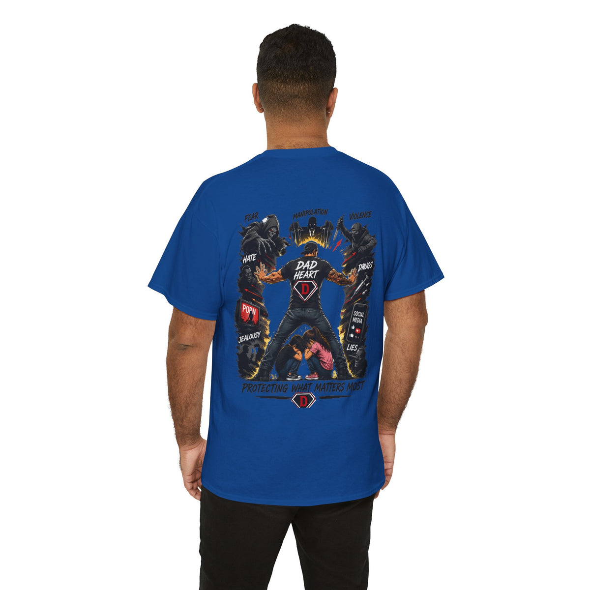 Dad Heart T-Shirt — Protecting What Matters Most Father’s Day Tee
