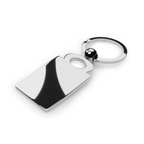 Dad Heart Tattoo Rectangle Keyring — Personalized Dad Gift for Father’s Day