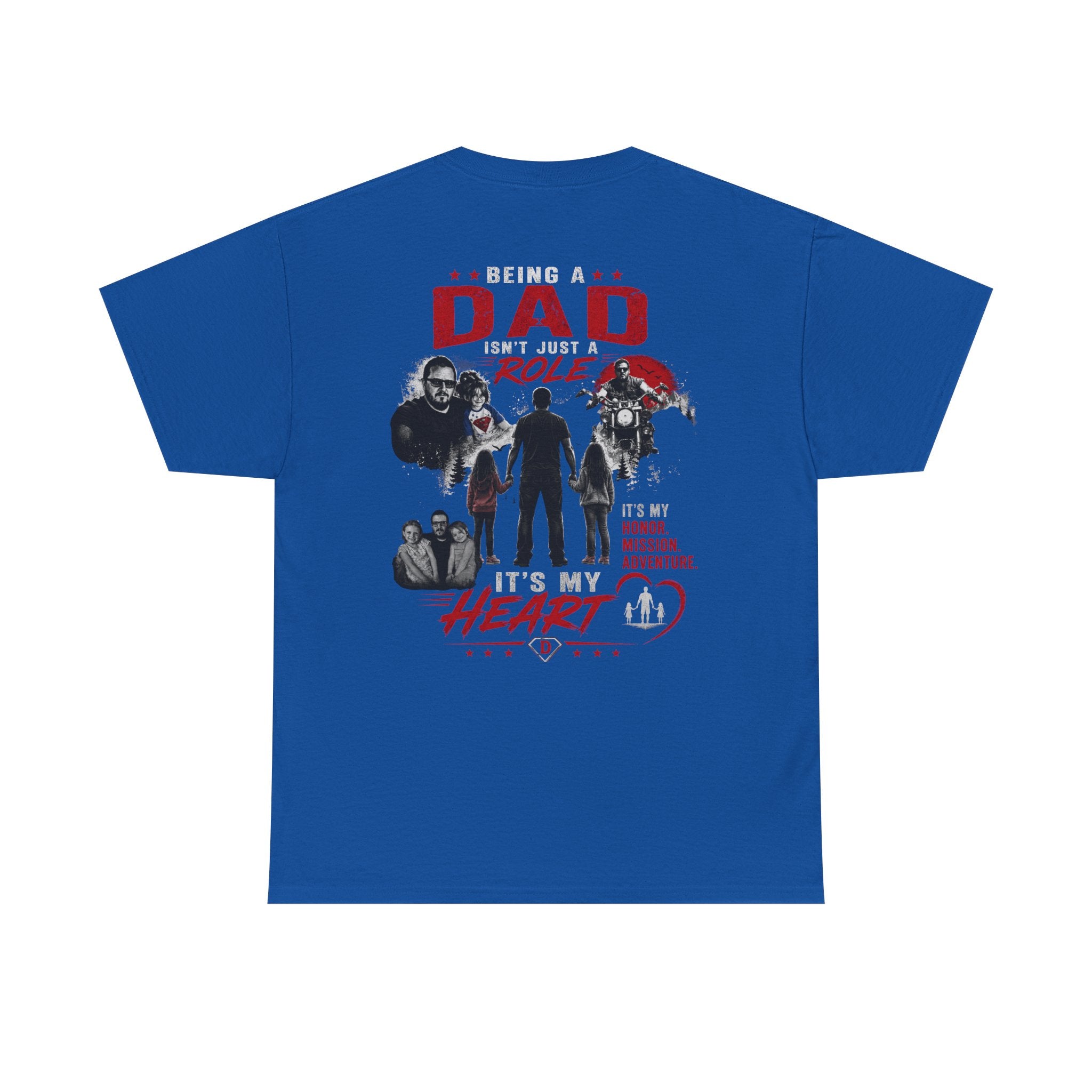 Dad Role T‑Shirt - "Being a Dad is My Honor, It's My Heart" Family Father's Day Tee