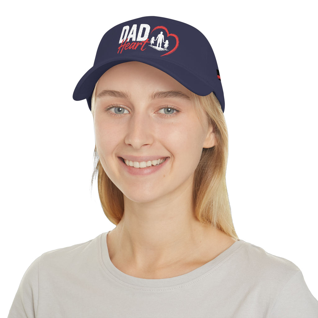 Dad Silhouette Baseball Cap — 'DAD' Heart Design | Father’s Day Gift