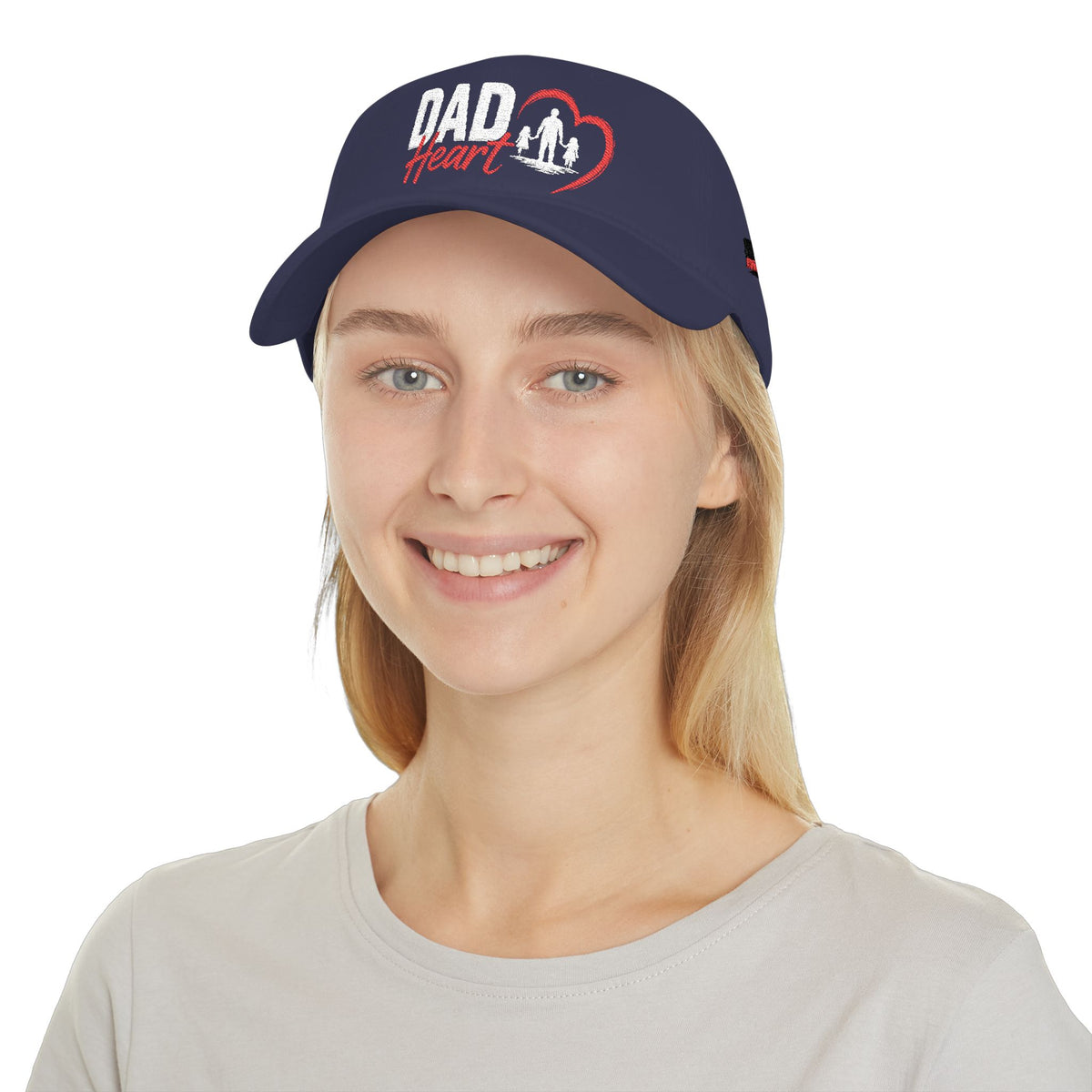 Dad Silhouette Baseball Cap — 'DAD' Heart Design | Father’s Day Gift
