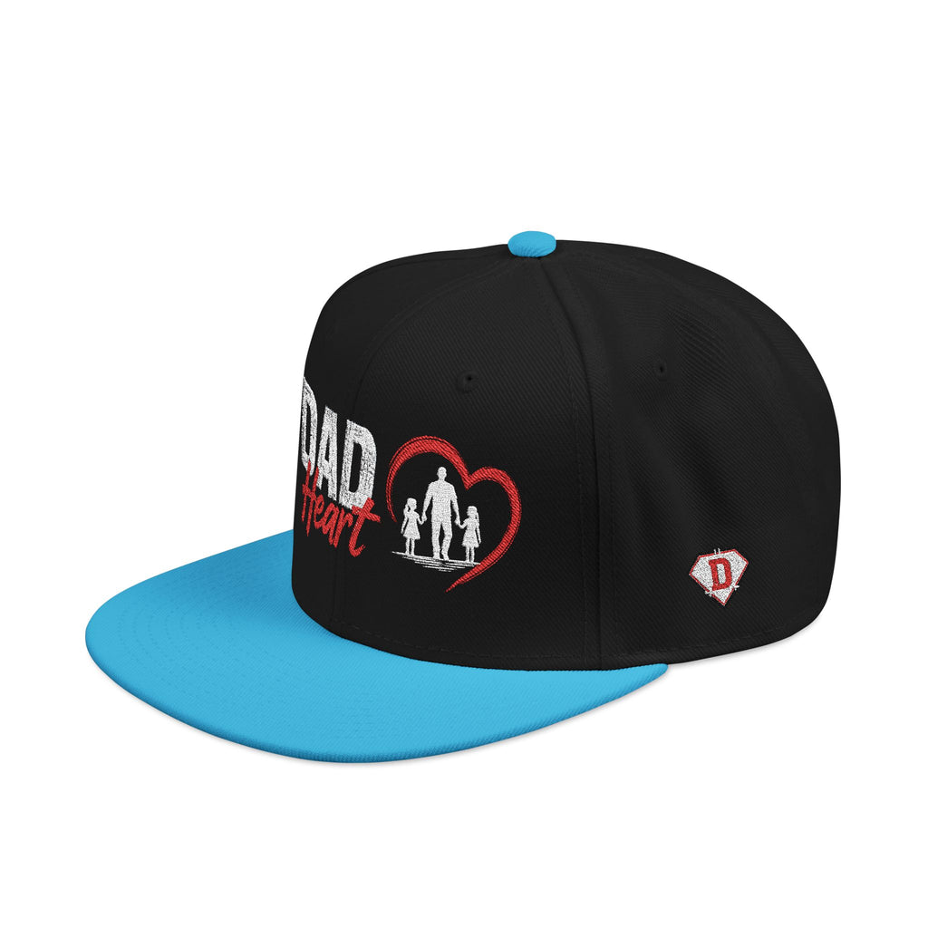 Embroidered Snapback Hat — Red Heart & Band Logo