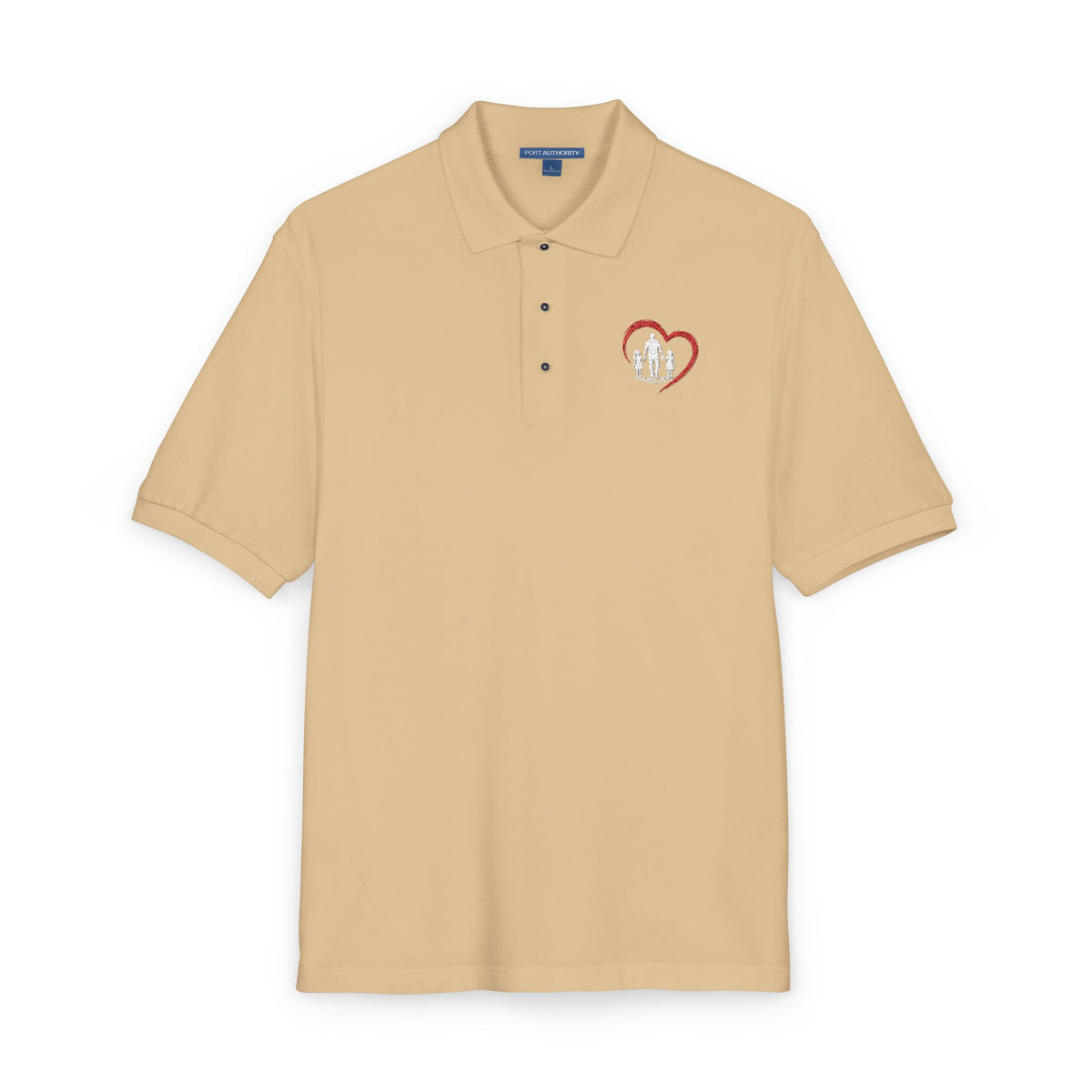 Embroidered Heart Polo Shirt