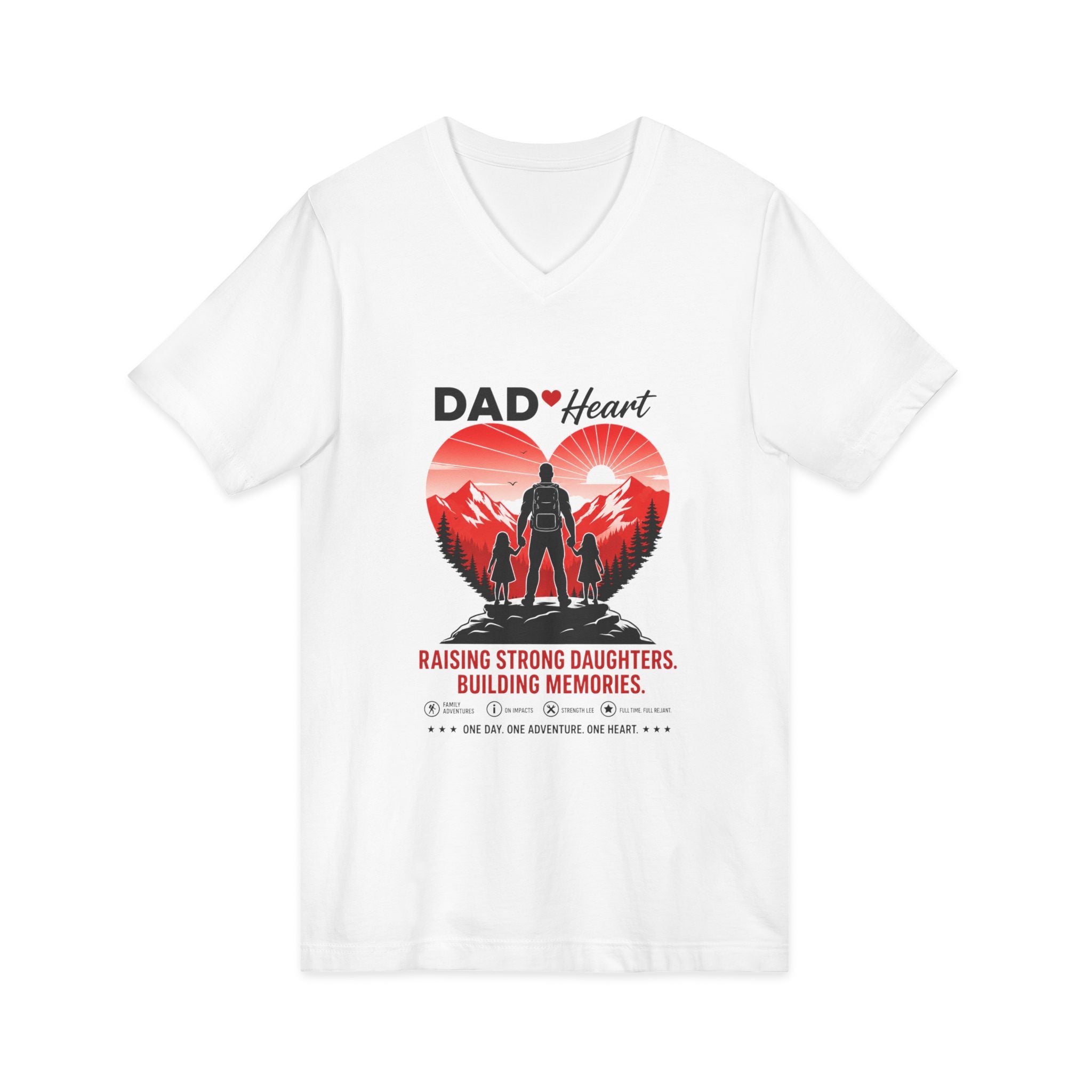 Unisex Jersey Short Sleeve V-Neck Tee