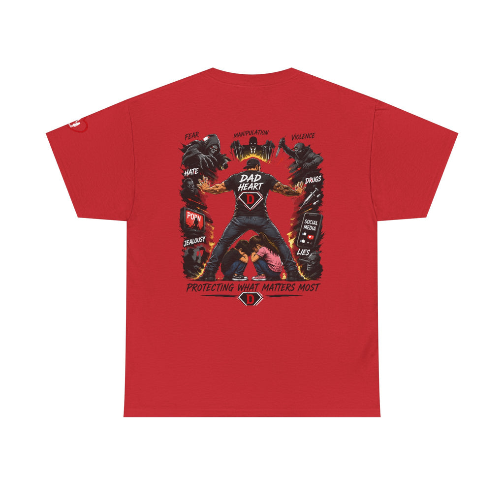 Dad Heart T-Shirt — Protecting What Matters Most Father’s Day Tee