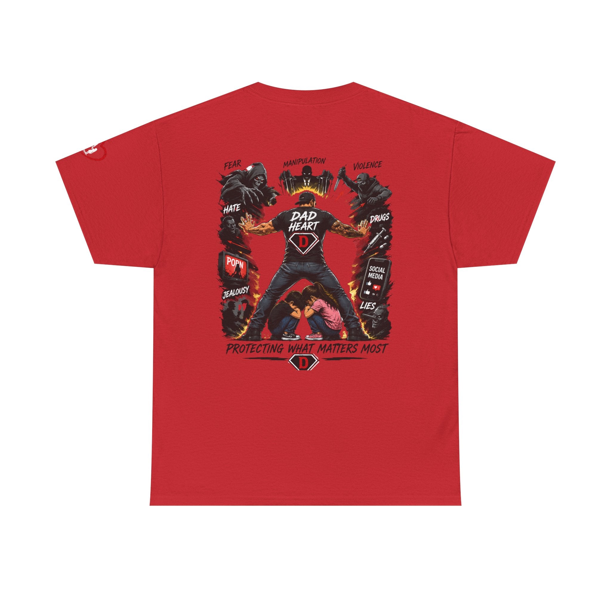 Dad Heart T-Shirt — Protecting What Matters Most Father’s Day Tee