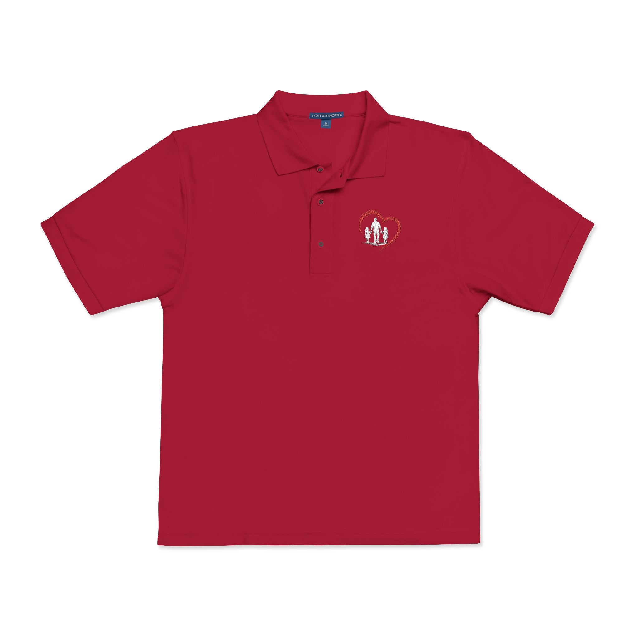Embroidered Heart Polo Shirt