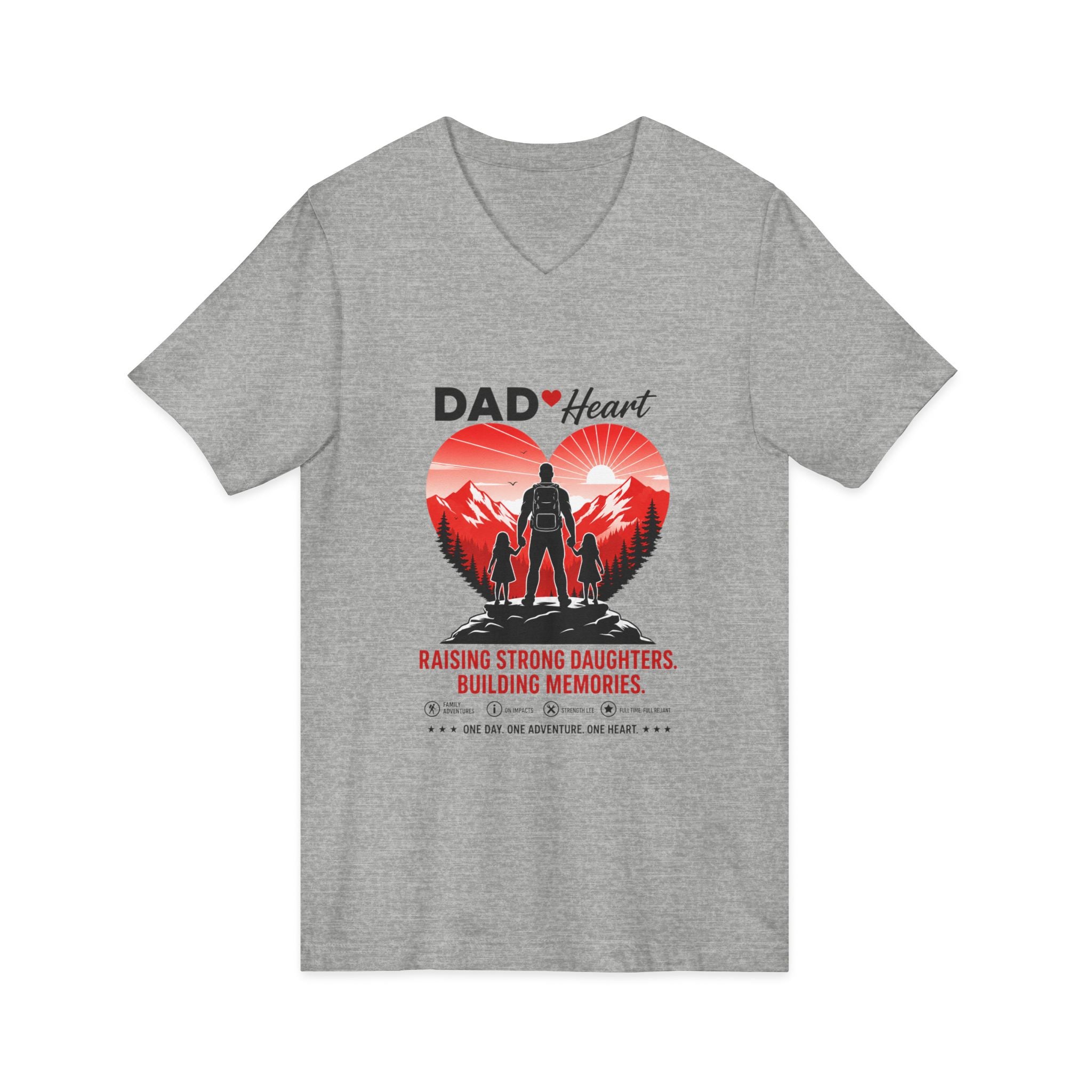 Unisex Jersey Short Sleeve V-Neck Tee