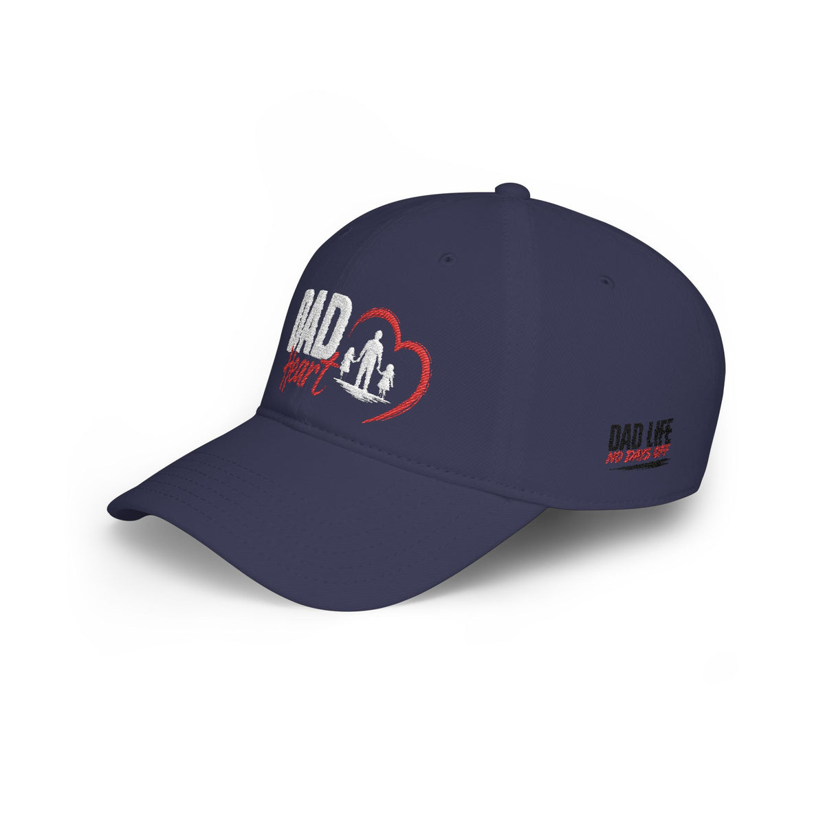 Dad Silhouette Baseball Cap — 'DAD' Heart Design | Father’s Day Gift