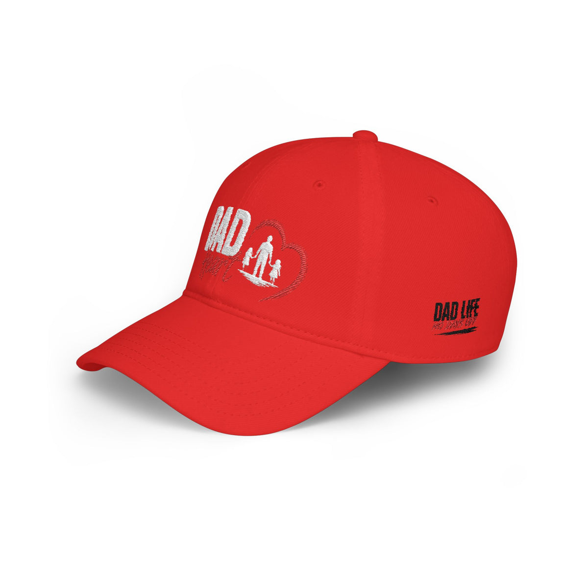 Dad Silhouette Baseball Cap — 'DAD' Heart Design | Father’s Day Gift