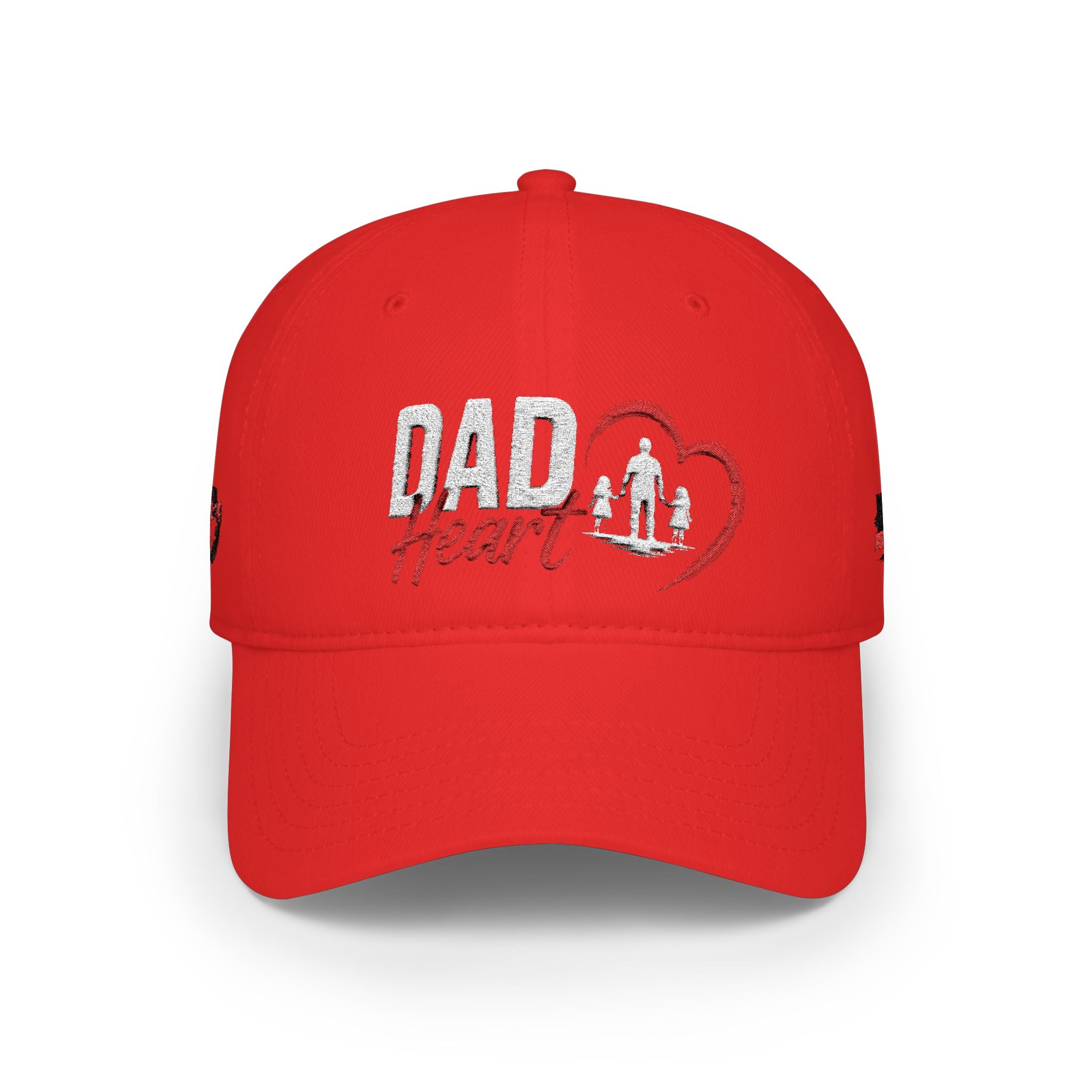 Dad Silhouette Baseball Cap — 'DAD' Heart Design | Father’s Day Gift