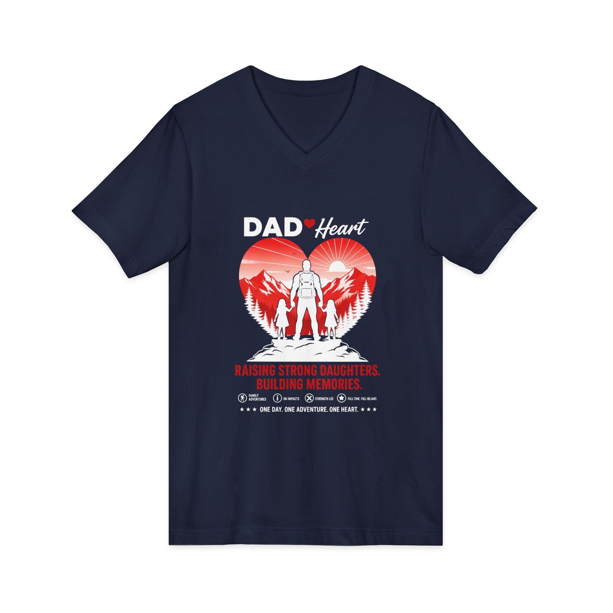 Unisex Jersey Short Sleeve V-Neck Tee